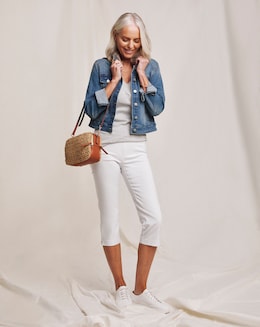Julipa Pull On Capri Trouser
