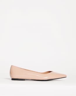 Benito Classic Sweetheart Cut Flat Shoes - Extra Wide Fit (EEE)