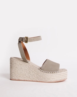 Sissy Suede Espadrille Wedge Sandals - Extra Wide Fit (EEE)