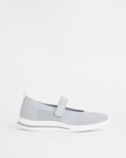 Cushion Walk Grey Mary Jane Leisure- Extra Wide Fit (EEE)