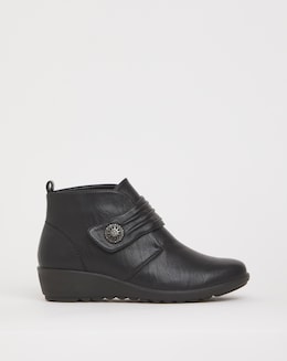 Cushion Walk Touch &amp; Close Ankle Boot Extra Wide EEE Fit