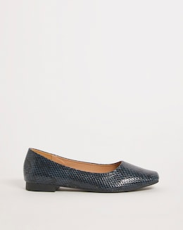 Square Toe Ballerina EEE Fit