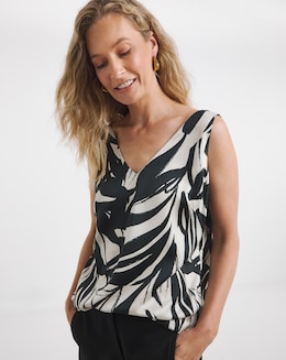 V Neck Satin Vest