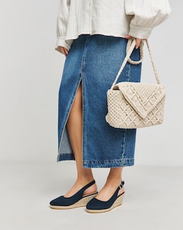 Miami Wedge Espadrille Slingback Sandals - Ultra Wide Fit (EEEEE)