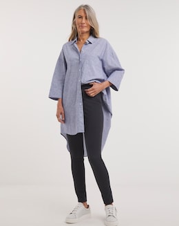 Grey Stretch Skinny Jersey Denim Jegging