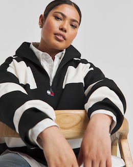 Tommy Jeans Half Zip Stripe Jumper