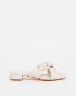 Chain Detail Crossover Mule - Wide Fit (E)