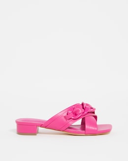 Chain Detail Crossover Mule - Wide Fit (E)