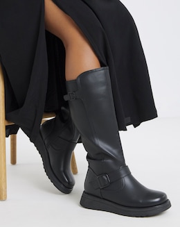 Heavenly Feet Rubymae Knee High Boots Standard Calf Ex Wide Fit