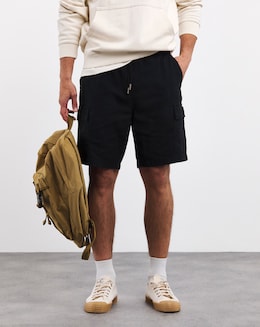 Linen 3/4 Length Cargo Short