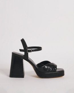 Tara Twist Front Platform Heeled Sandals - Extra Wide Fit (EEE)