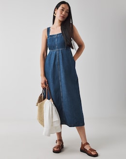 Blue Apron Midi Dress