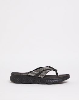 Cushion Walk Glitzy Toe Post Sandal E Fit