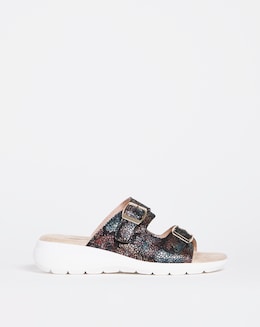 Cushion Walk Twin Buckle Sandal EEE Fit