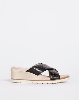 Cushion Walk Crossover Wedge Mule E Fit