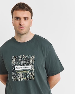 Jack &amp; Jones Alpha Logo T-Shirt - Teal