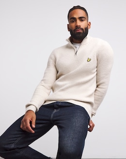 Lyle &amp; Scott Cove 1/4 Zip Shackers Stitch Jumper