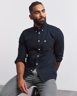 Lyle &amp; Scott Classic Long Sleeve Oxford Shirt - Navy