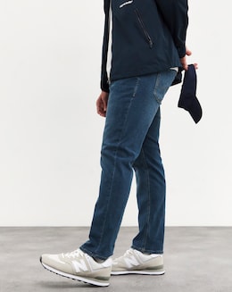 Jack &amp; Jones Slim Tapered Fit Glenn Jeans in Mid Wash