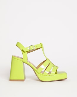 Faith Fisherman Platform Heeled Sandals - Wide Fit (E)