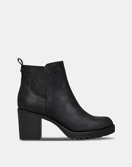 Only Barbara Block Heel Chunky Ankle Boot Standard Fit