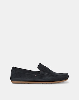 Tommy Hilfiger Suede Driving Shoe - Navy