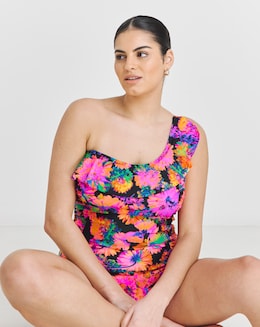 One Shoulder Tummy Control Swimsuit