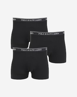 Polo Ralph Lauren 3 Pack Classic B&amp;T Logo Black Trunks