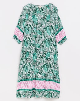 Julipa Border Print Tiered Dress