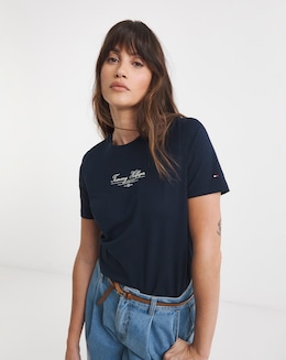 Tommy Hilfiger Script Crew Neck Short Sleeve T-shirt