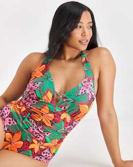 Tummy Control Halterneck Swimsuit
