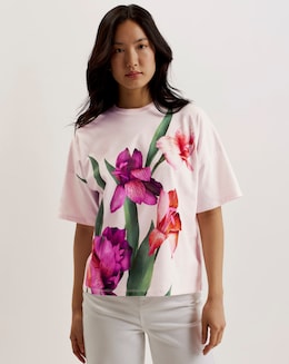 Ted Baker Besalu Printed Boxy Tee