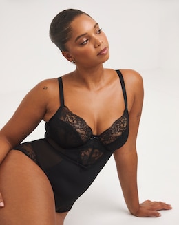 Panache Ana Non Pad Wired Bodysuit Black