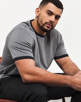 Ted Baker Geo Print Crew Neck Tshirt