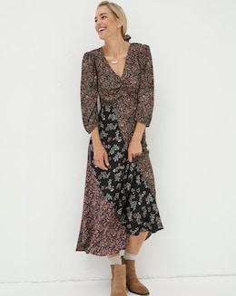 FatFace Nate Floral Midi Dress