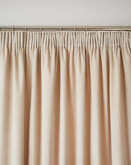 Velvet Light Filtering Pencil Pleat Curtains