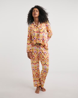 Pretty Secrets Retro Love Button Through PJ Set