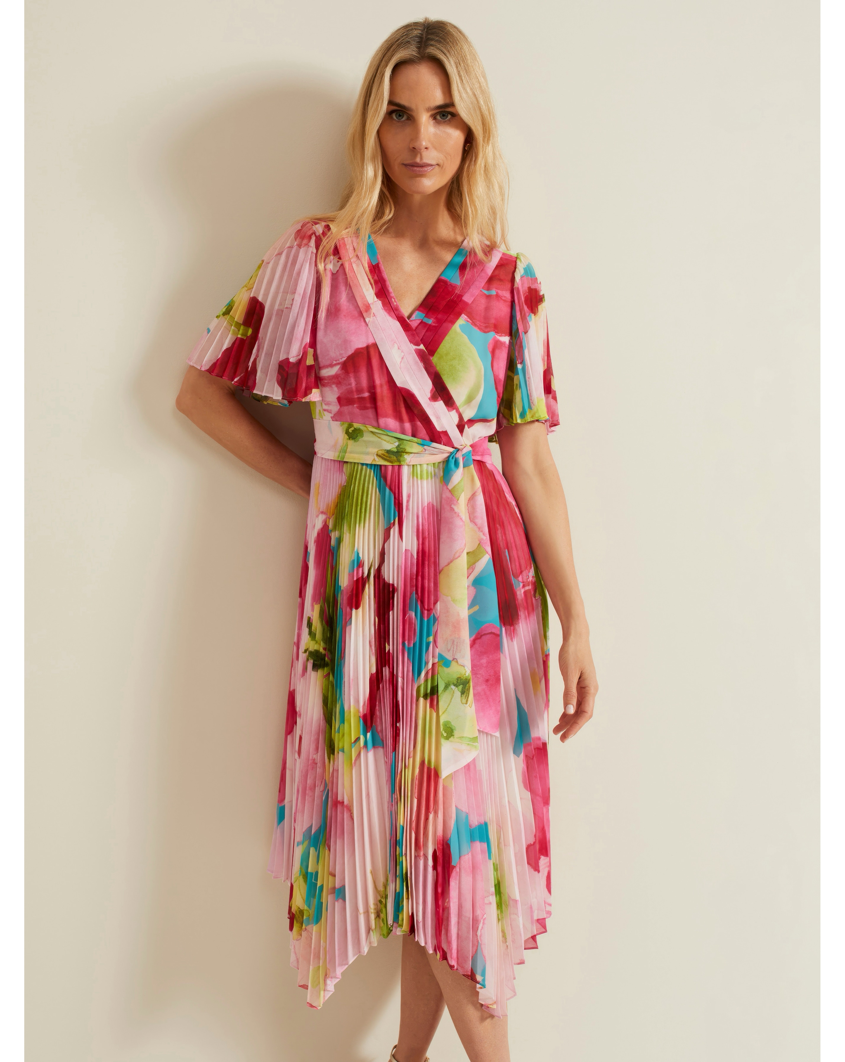 【PHASE EIGHT】Willow Floral カウルネックミディドレス Willow Floral Cowl Neck Midi Dress | Phase Eight UK |