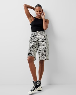 French Connection Zebra Print Shorts