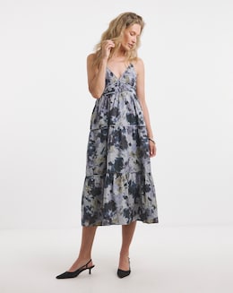 Religion Tiered Midi Dress
