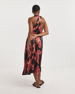 Satin Racer Cami Midi Dress