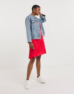 Cotton Slub A-Line Swing Dress