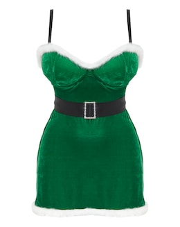 Ann Summers Santa Elf Dress Green