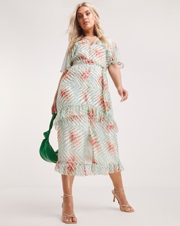 Hope &amp; Ivy Lotta Floral Maxi Dress