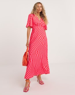 Twisted Wunder Check Grace Maxi Dress