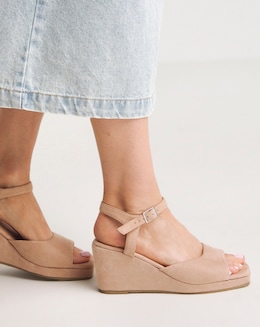 Lexi Barely There Wedge Sandals - Wide Fit (E)