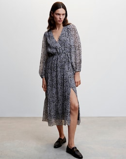 Mango Flower Print Dress