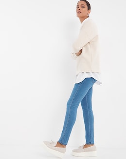 Sculpt &amp; Define Mid Blue Slim Leg Jeggings