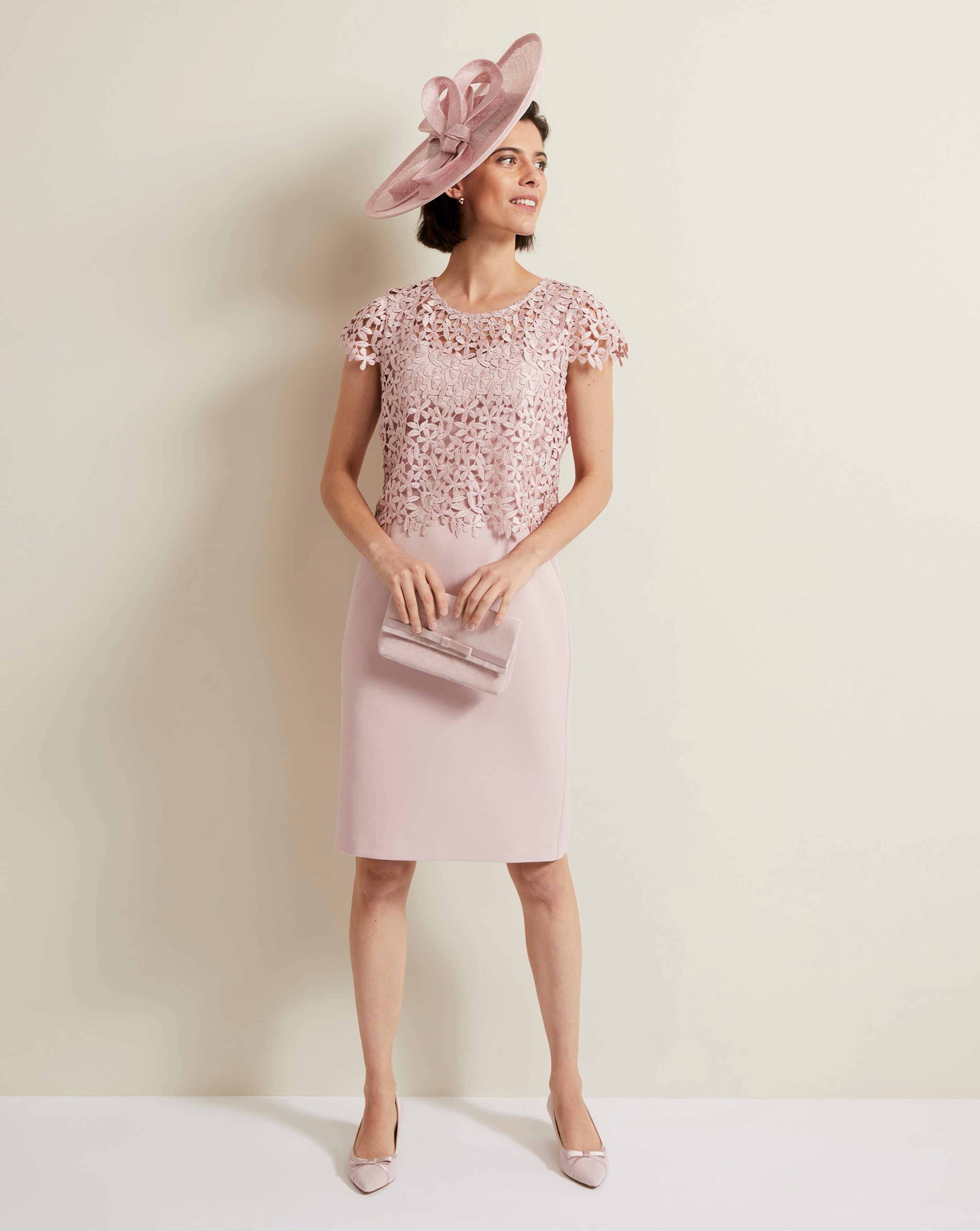 Phase Eight☆Meghan Lace Double Layer ワンピース【UK発】 Phase Eight☆Meghan Lace Double Layer ワンピース【UK発】