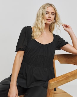 Sweetheart Mesh Top